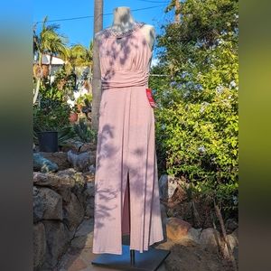 NWT Enfocus Studio Pale Pink Dress Evening Gown Size 12P